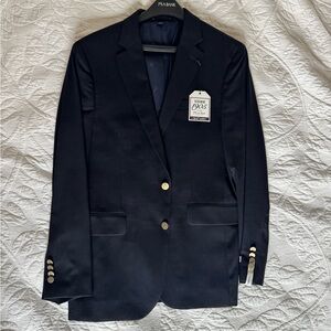 Jos A Bank Navy Blue Slim Fit Blazer 41R